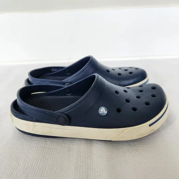 Men's Navy Blue Clogs - Picture 4 of 9